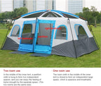 Large Tent Camping Tent 8-12 Person Family Tent 2 Bedroom,Festival Party Essential Big Tent Shelters Waterproof Tent, 4800mm-430x305x203cm