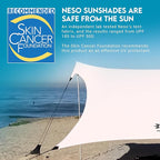 Neso Gigante Portable Beach Tent Sun Shelter - Lightweight Beach Shade Canopy - Easy Setup for Family Outings - Patented Reinforced Corners - UPF 50+ Sun Protection - 8ft Tall, 11 x 11ft - White