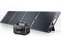GRECELL Power Station 300W and 120W Portable Solar Panel, 230Wh LiFePO4 (LFP) Batter, Ultra Light 5.7lbs Foldable Solar Panel for Camping, RV, Outdoor Use