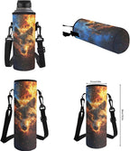 Wolf Backpack with Lunchbox Cool Kids Backpack Lightweight Trendy Kids Bookbag and Lunch Box Set Boys 4 Pcs School Bag for Boys 7-8 Daypack Travel Camping Outdoor Hiking