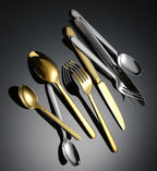 Silverware Flatware Cutlery Set， 4/16/24/32/40/48 Pieces Thick Linen Pattern Stainless Steel Cutlery， Hotel Restaurant， Home Steak Knife， Dessert Spoon，Silver-40 Pieces for 10