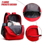 First Aid Backpack Emergency Empty Waterproof Survival First Responder Trauma Bag Travel Home Outdoor Camping (Red)
