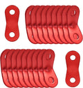 BokWin 20 Packs Tent Tensioners, Guyline Cord Adjusters & Wind Rope Buckles - Aluminum Alloy Camping Accessories for Secure Shelter Setup - Strong Outdoor Gear for Camping, Hiking, Backpacking - Red