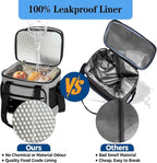 Lunch Box Cooler Bag - Tactical Insulated Lunchbox for Men - Large Lunch Pail Kit for Adults Work Outdoor Shifts Trips Grey 16L