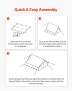 VEVOR Hot Tent, Camping Tipi Hot Tents with Stove Jack, Portable Winter Camping Tents with Snow Skirt, Easy Setup, Waterproof 4 Season Shelter Tents for Fishing Backpacking