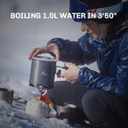 Fire-Maple FMS-300T Portable Stove Ultra Light, Hiking Stove Titanium for Backpacking Camping Outdoor, ISPO Design Award Gold Winner