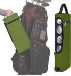 Golf Cooler Bag Plus Ice Pack Soft Sided Insulated Cooler Bag- Holds 6 Pack of Cans or 2 Wine Bottles - Grey Camo Golf Beer Sleeve Black Fits Discreetly in Golf Bags