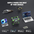 Portable Power Station 330W Solar Generator 288Wh, 60W USB-C PD Fast Charging, Pure Sine Wave AC Outlet, 5W Wireless Charger, LED for RV Camping, CPAP Emergency Backup & Off-Grid Living (Peak 600W)