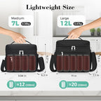 DALINDA Lunch Bag Cooler Bag Lunch Box for Women Men, 13L Large Insulated Leak Proof LunchBox Lightweight for Picnic,Grocery,Beach,Camping,Travel,Work