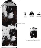 Sleeping Bags for Adults and Kids，3D Printing Camping Sleeping Bag for Girls Boys Lightweight Waterproof Cold/Warm 3-Season，Outdoor Travel with Compression Bags