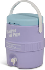 Igloo 2-Gallon Retro Party Water Jug Cooler, Lilac Breeze