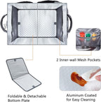 Large Grill Caddy with Paper Towel Holder – Collapsible BBQ Organizer for Camping, Tailgating, RV, Boating – Grilling Gifts for Men – Griddle Tote Bag with Shoulder Strap – Outdoor Essentials