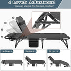 Slsy Folding Bed with Mattress, Cot Size Foldable Guest Beds, Hideaway Cot for Adults, Portable Fold up Bed with Adjustable Positions for Home, Office, Indoor, Outdoor