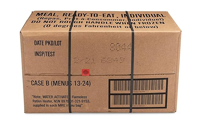 Wornick MRE Meals Ready to Eat, Inspection 2025, 2026 or Better, Emergency Food Supply, Survival Camping Outdoor 12 Pack (Pallet, 48, Count)