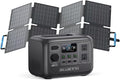 BLUETTI Solar Generator AC2A with 60W Solar Panel Included (Ships Separately), 204Wh LFP Battery Backup, w/ 2 300W (600W Power Lifting) AC Outlets, 0-80% in 40 Min, Portable Power Station for Camping
