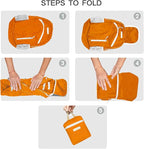 35L Foldable Waterproof Backpack For Outdoor Sports Travel Inside Wet Clothes Compartment Packable For Multiple