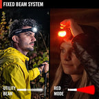 Coast RL10 560 Lumen Dual Color LED Headlamp with Flood and Spot Beams, Variable Light Control, C.O.B., Alkaline Dual Power, Non-Slip Band, 3 x AAA Included