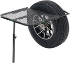 Tire Table Medium Steel Camping Table for Camp, Travel, Tailgating and Outdoor Work | Easily Holds 50 Pounds | Powder Coated Finish | No Tool or Hitch Required for Installation | 29 x 23 x 1.5