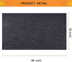Under Grill Mat,Premium 36"x48"Absorbent Oil Protective mats for Deck &Patio,Grill Mat for Deck,Under Grill Floor Pad to Protect Deck,BBQ Mat for Under BBQ,Waterproof,Reusable