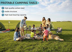 Camping Table，Portable Folding Table,with Carry Bag，Suitable for Indoor, Outdoor, Camping, Backyard, Party, Patio, The Yellow Camping Table at The Beach