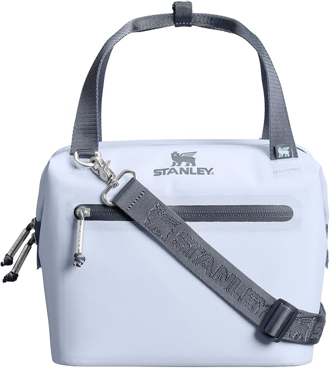 Stanley All Day Julienne Mini Soft Cooler Bag and Lunch Box 7.4 Quarts | 10 Can Cooler with Handles and Strap | Stays Cold for Hours | Insulated Travel Bag with Zipper | BPA-Free | Dew Drop