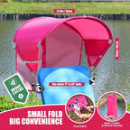Universal Chair Umbrella Canopy, UPF 50+ Chair Sun Shade Attachment with Adjustable Clamp Fits Most Brands’ Beach, Camping, Lawn, Wheelchair, Tanning, Zero Gravity, Lounge, Fishing Chairs, 2 Pack