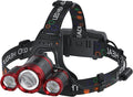 Headlamp Rechargeable 1200 Lumens Super Brightest 4 Modes Head Lamp for Adults Zoom Waterproof Headlight 90°Angle Adjustable Head Lights for Outdoor Camping Hunting Running Hiking