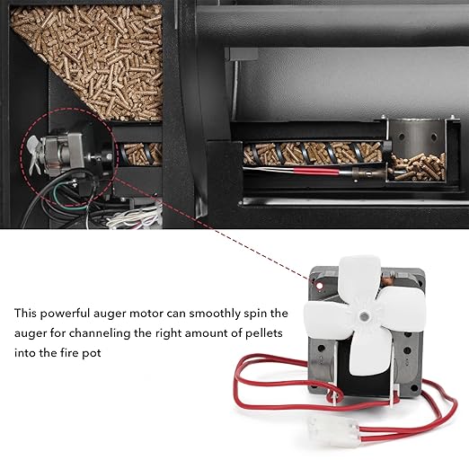 Stanbroil Auger Motor Replacement for Pit Boss/Traeger/Camp Chef Wood Pellet Grills, AC120V 60Hz 2 Pole Universal Auger