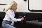 Lippert PSX1 High-Speed RV Power Stabilizer Jack System, No-Switch Assembly, Automatic Adjustment, Heavy-Gauge Powder-Coated Steel Frame, Up to 30" Extension - 337199