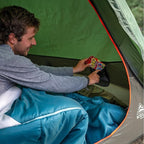 Kelty Wireless Freestanding Camping Tent, 2 4 or 6 Person Size, Huge Interior and Peak Height, Intuitive + Easy to Pitch, Color Coded Setup