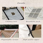 Camping Tent Outdoor Rainproof Sunscreen Tent Easy Set Up Small Lightweight Tents 4 Seasons Tent for Family Picnic Hiking Travel