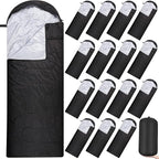 Tudomro 16 Pack Winter Camping Sleeping Bags Bulk for Homeless Adults Cold Weather Lightweight Waterproof Compact Backpacking Sleeping Bag Gifts for Travel Hiking Christmas