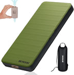 SKYEMAC Self-Inflating Memory Foam Sleeping Pad - Single Pad, Built-in Pump, R-Value 13, 78''x29''x4'', Fast Inflation & Deflation, 4-Season Camping Mattress for Outdoor Adventures