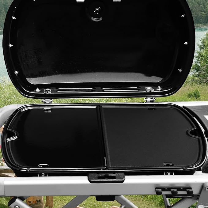 Uniflasy Enamels Griddle for Weber Traveler Portable Gas Grill, fits Weber 9010001 Traveler Portable Gas Grill, Cooking Griddle
