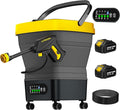 Portable Cordless Pressure Washer, Max 750PSI,2x5.0Ah Battery, 4 Adjustable Pressure Electric with 4.5Gal Tank 10FT Hose, 6-in-1 Nozzle for Car Washer,Patio,Camping