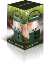 Northpoint 190507 12-Led Lantern With 4-Led Flashlight & Am/Fm Radio (Black)