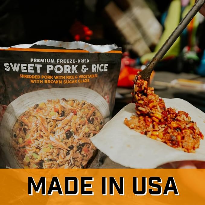 Peak Refuel Essentials Bucket | 100% Real Meat | Premium Freeze-Dried Meals for Backpacking, Camping & Survival | 24 Servings | MRE Emergency Food