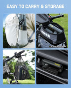 Fanttik NB8 Flip Portable Pressure Washer Gun, Foldable Cordless Pressure Washer Sprayer with 5-in-1 Nozzle, Max. 174 PSI, Type-C Charging, 16.73 FT Hose, for Camping, Bicycles, and Patio