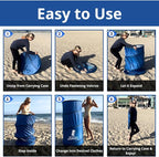 Portable Changing Room, Pop Up Pod - Privacy Tent, Dressing Room Tube or Portable Toilet Stall with Carry Bag for Camping, Beach, or Outdoor by The Portable Changing Room