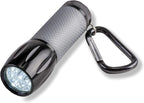 Carson LEDSight PRO LED Flashlight with 9 LED Bulbs with Two Brightness Settings and Carabiner Clip Attachment (SL-55)