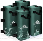 ILLUMINEW 4 Pack Canopy Water Weight Bag, 220 LBS Water Tent Weights Set of 4 Leg Weights for Gazebo, Pop Up Canopy, Canopies, Tent (Green 25L)