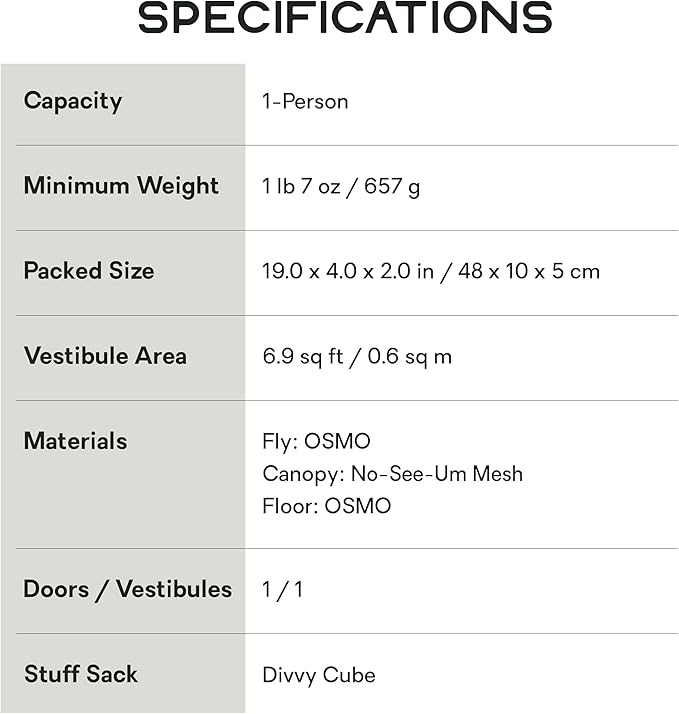 NEMO Equipment Hornet Elite OSMO Ultralight Backpacking Tent - Aluminum/Stormy Night - 1-Person
