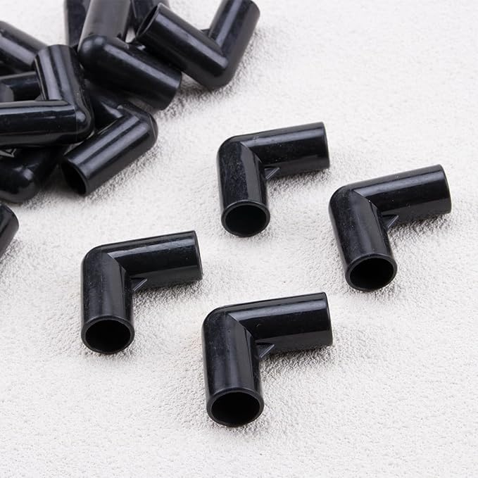 ZORZA 20Pcs 90° Corner Tent Connector 2 Way Plastic Canopy Parts and Accessories with 0.63" ID Essential Tent Frame Replacement Parts for Enhanced Stability