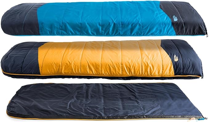 The North Face Sleeping-Bags Dolomite One 15F / -9C, 3-in-1 Insulated Sleeping Bag - Water Repellent, Rectangular Shape, Fleece Lined