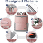Insulated Cooler Backpack Outdoor - Leak Proof Backpack Cooler 30 Cans, Waterproof Lightweight Cooler Bag for 12h Hot/Cold Retention - Soft Cooler for Travel, Camping, Beach, Lunch