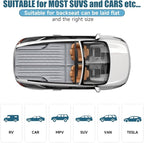 Inflatable SUV Air Mattress Bed Car Mattress, Double-Sided Flocking Travel Camping Bed, Car Sleeping Mattress for Universal SUV with Air Pump 2 Pillows