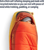 Sea to Summit Pursuit Plus Extra-Thick Self-Inflating Sleeping Mat for Camping and Backpacking, Rectangular - Large/Wide (78 x 30 x 3 inches)