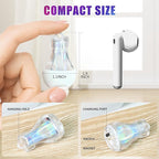 Mini Lantern LED Flashlight, Small Keychain Flashlight Rechargeable USB, Waterproof Pocket Purse Light with Magnetic for Camping Nighttime, EDC Gear Tools Keychian Light (White-4Pcs)