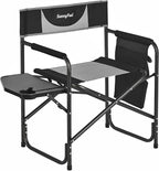 SUNNYFEEL Oversized Camping Directors Chair 2 Pack, Portable Folding Lawn Chairs for Adults Heavy Duty with Side Table,Pocket for Beach, Fishing,Picnic,Concert Outdoor, Foldable Camp Chairs
