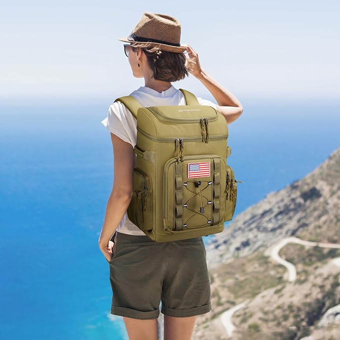 Maelstrom Backpack Cooler,Soft Lightweight Leakproof Cooler Backpack,Men Women 35/50 Can Insulated Cooler Bag,Keeps Hot/Cold for Up to 16 Hours,Perfect for Camping, Beach